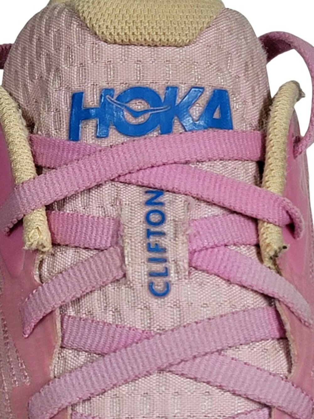 Hoka One One Clifton 9 Youth Running Shoes Pink/Blue Size 5Y EU38 Breathable Mes - Picture 3 of 12